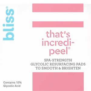 That's Incredi-peel Glycolic Acid Pads Spa-strength Glycolic Resurfacing Pads